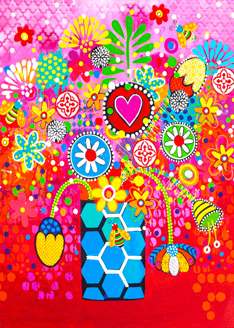 Wall Art Framed Print - Still Life With Bees