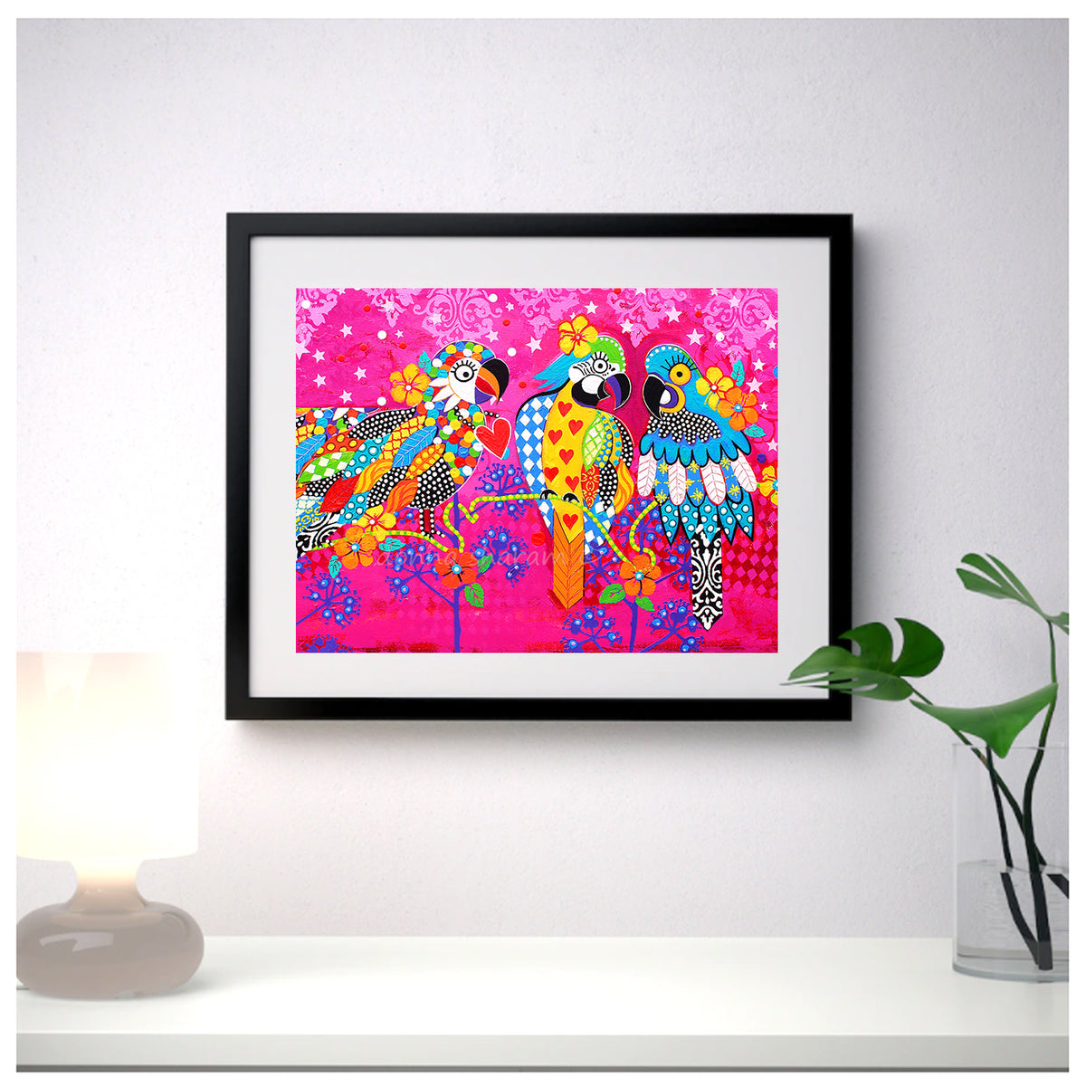 Wall Art Framed Print - Araras - Macaw