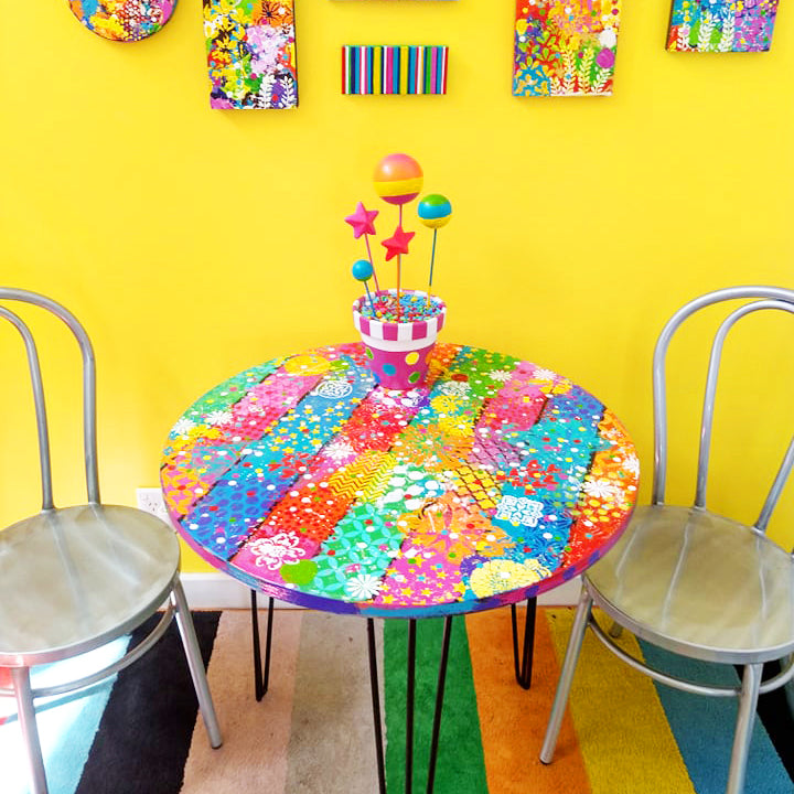 Casbah Art Table - Hand Painted