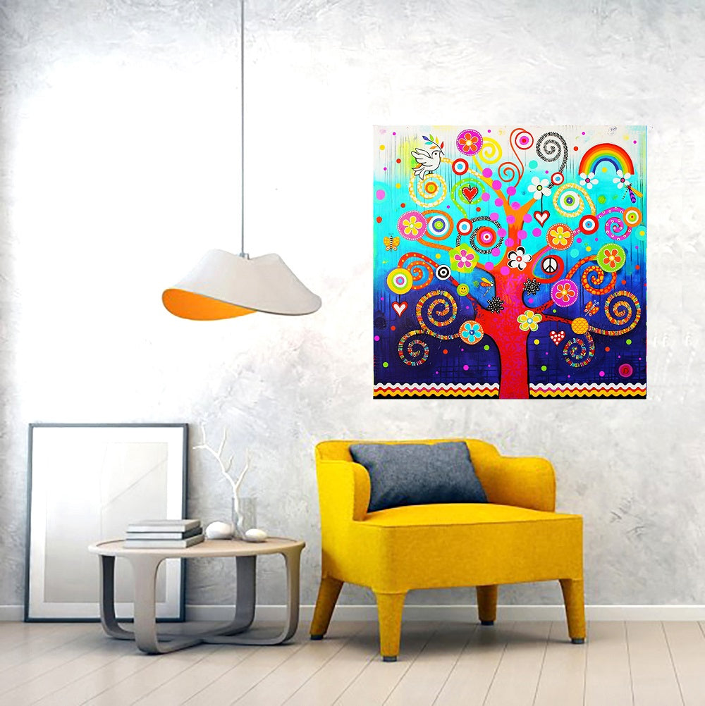 Canvas Wall Art - The Peace Tree