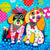 Oodles Of Love Dogs Jigsaw (Square)