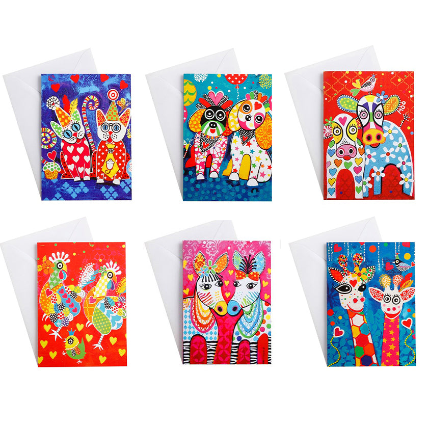 6 Animal Greeting Cards